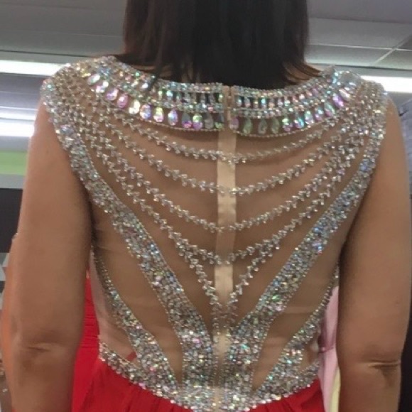 Splash Red Gown - Picture 3 of 4